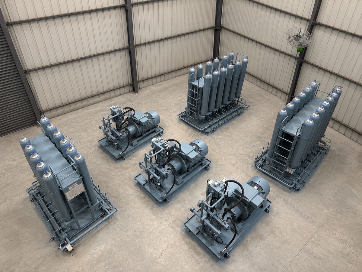 Hydraulic systems staged for testing at Suyog facility