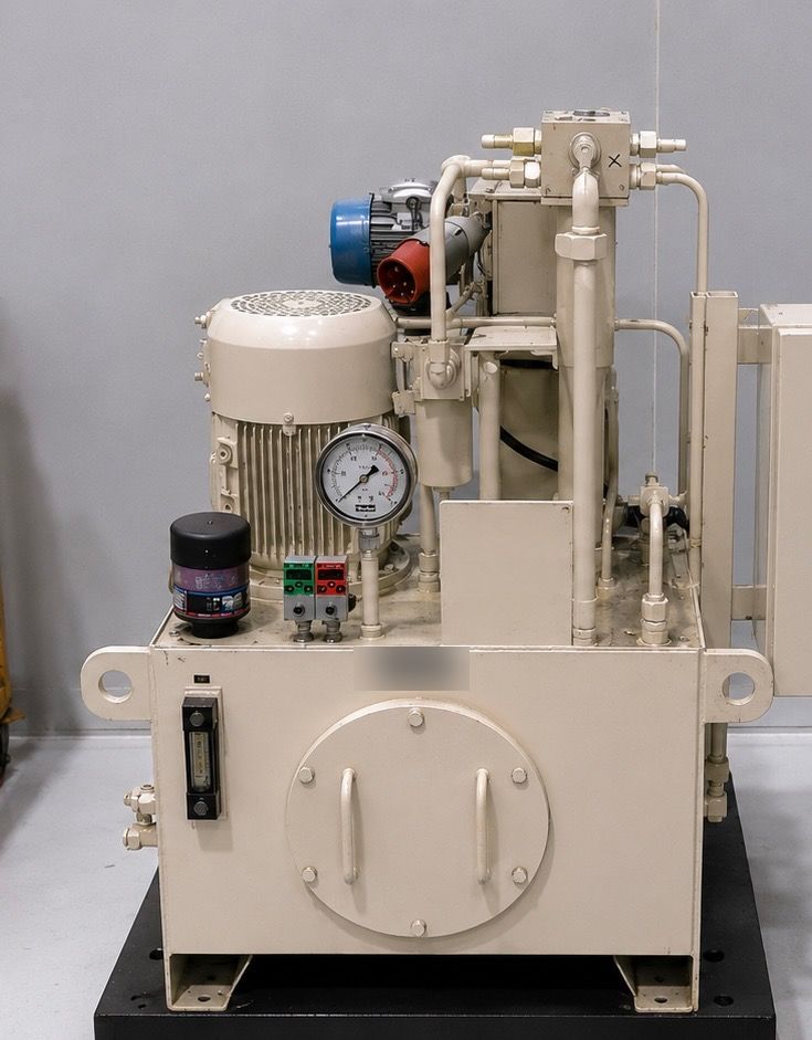 Compact hydraulic EDC test stand built by Suyog Hydrosystems, Pune
